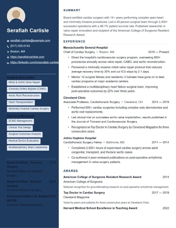 Rail resume template